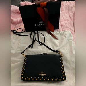 Coach Hayden Foldover Crossbody Clutch Bag With Scallop Rivets